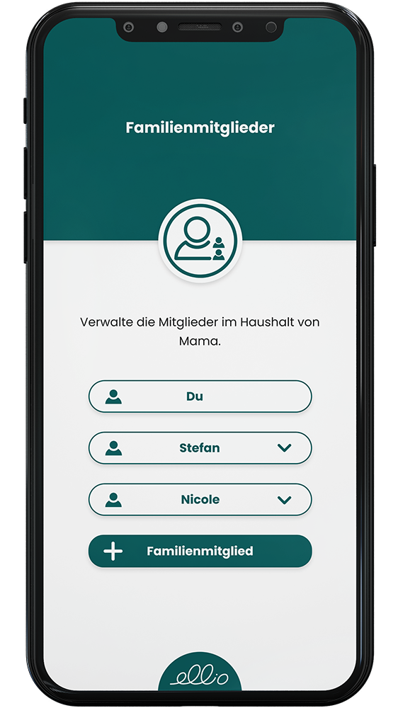 Hausnotruf App Familienmitglieder