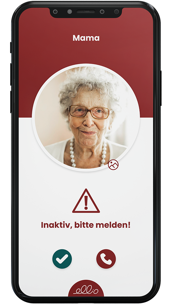 Hausnotruf App Inaktivität erkannt